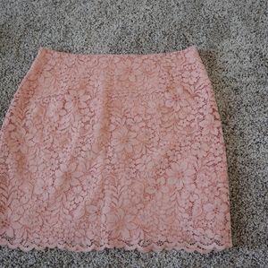 Lace pencil skirt